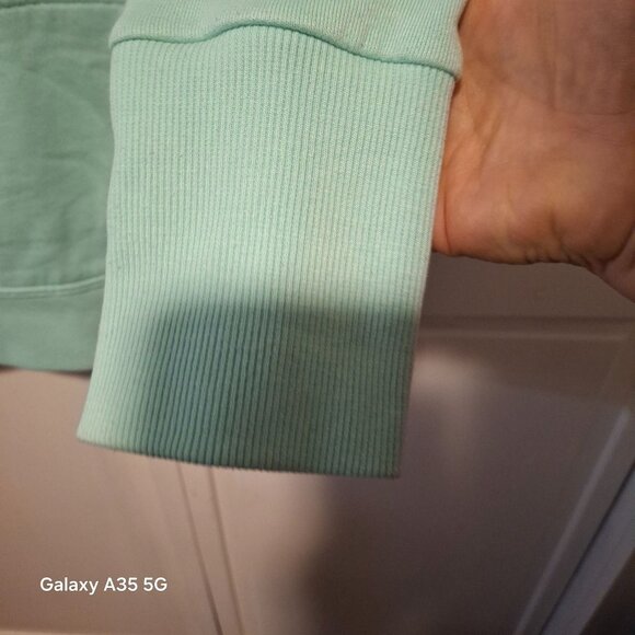 Picture Organic Clothing Mint Green Hoodie With Nordic-Inspired Pattern Drawstr - Picture 4 of 12